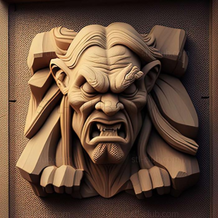 3D model Ogre in Latvia (STL)